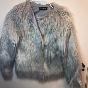 Faux fur coat